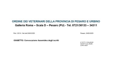 CONVOCAZIONE ASSEMBLEA ORDINARIA ISCRITTI – BILANCIO CONSUNTIVO 2024